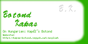 botond kapas business card